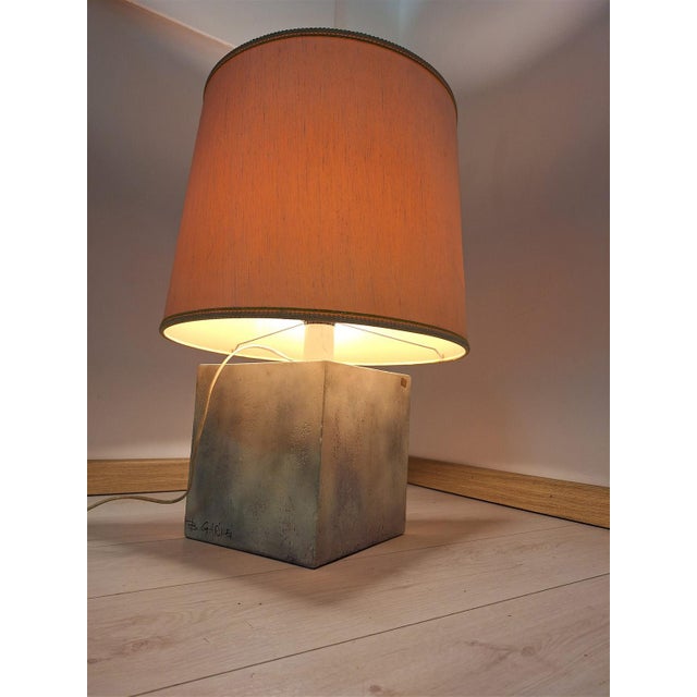 Mid-Century Modern Table Lamp in Glazed Ceramic by Bianca Garinei for Atelier Ceramica Smaltata, 1990s For Sale - Image 3 of 17