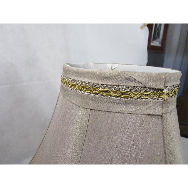 Vintage Art Nouveau Roseart Lampshade For Sale - Image 4 of 12