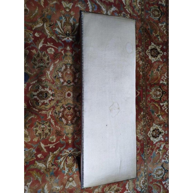 Louis XVI Fabric Piano Bench For Sale - Image 5 of 10
