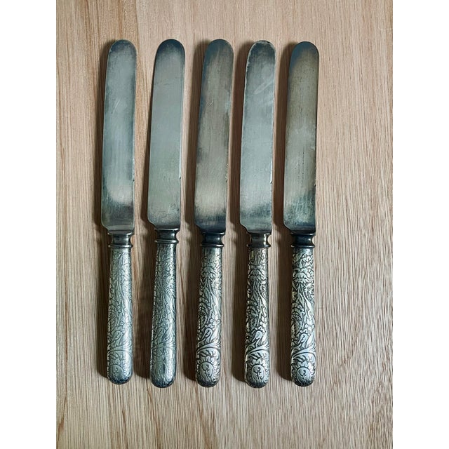Late 19th Century 1880 Pairpoint Silver Plate Flatware Set- 10 Pieces For Sale - Image 5 of 9