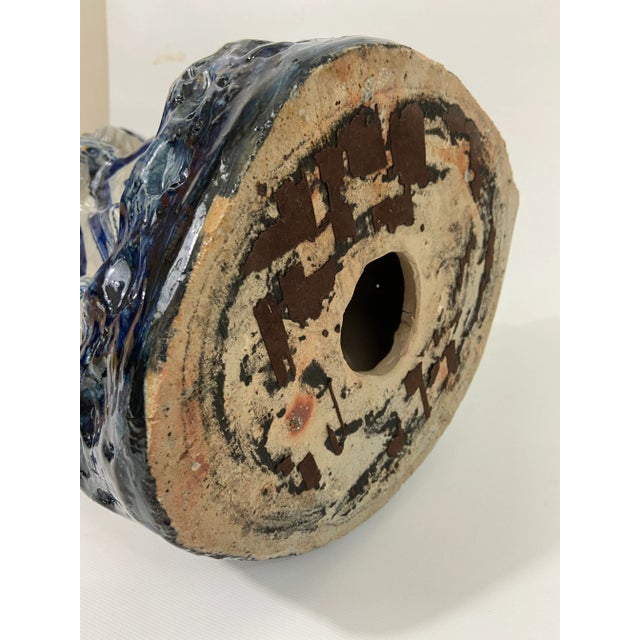 Large Blue and White Immortal Statue For Sale - Image 11 of 12