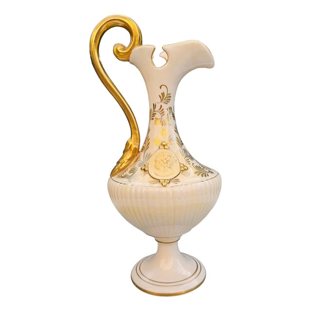 Porcelain Pitcher by G. Gallichani, Italy, 1950s For Sale