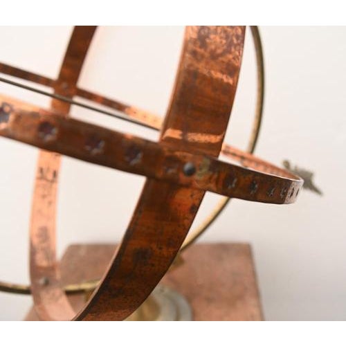 Garden Armillary Sphere Sun Dial with Terracotta Stand For Sale - Image 3 of 11
