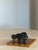 Carved Marble Stemware (6 Goblets) Displayed on Handmade Chess/Checkerboard 1969 For Sale - Image 4 of 14