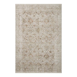 Amber Lewis x Loloi Honora Beige / Spice 5'-3" x 7'-9" Area Rug For Sale