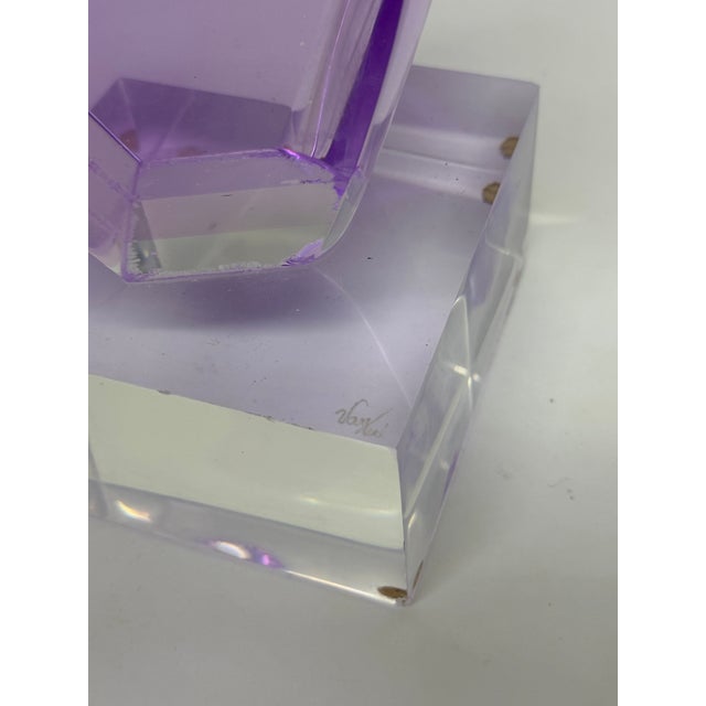 Van Teal Multi-Color Abstract Acrylic Table or Floor Sculpture, 1980s For Sale - Image 13 of 16