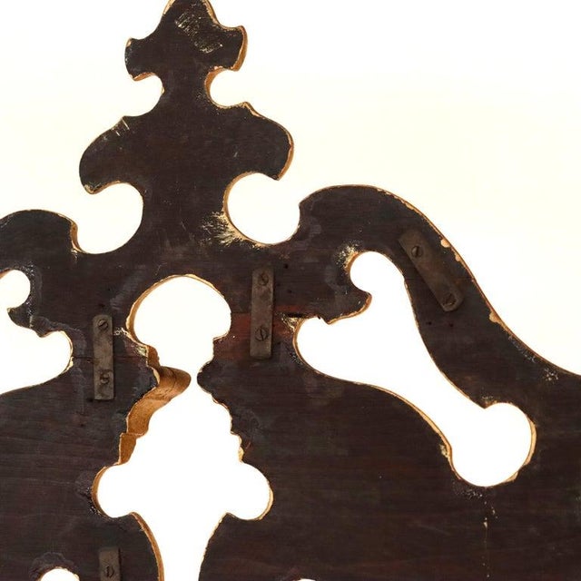 Antique Faux Painted Carved Walnut Etagere With Mirror C1890 For Sale - Image 15 of 17