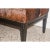 French Black Bench With Cowhide Upholstery For Sale - Image 3 of 6
