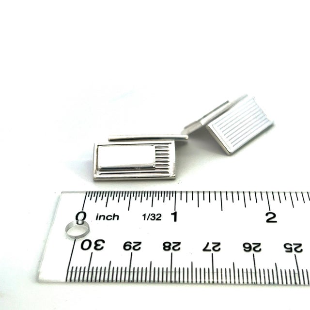 1990s Gucci Estate Cufflinks Sterling Silver, 2 Pieces For Sale In New York - Image 6 of 6