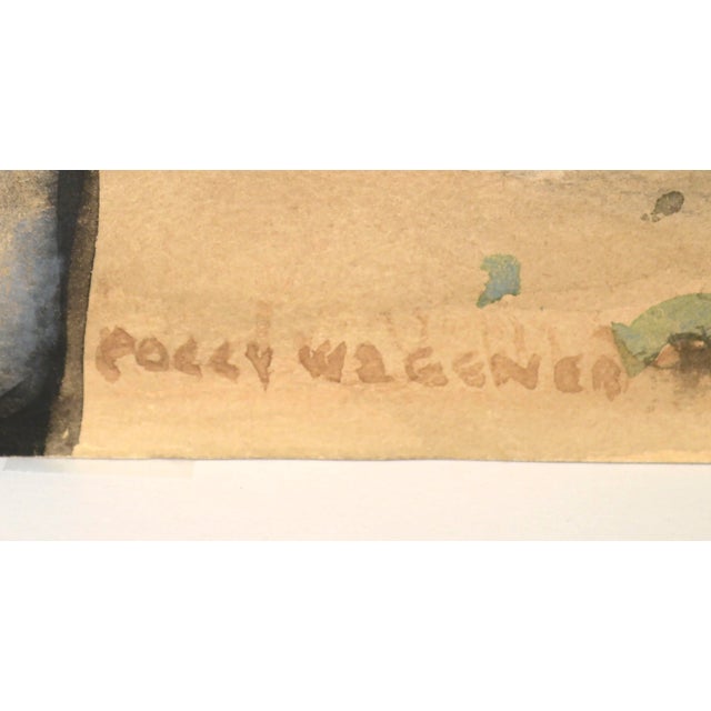 Mid 20th Century Oakland Industrial Landscape Watercolor Painting by Polly Wagener For Sale - Image 10 of 11