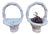 Weave Garden Basket Vases, Set of 2 For Sale