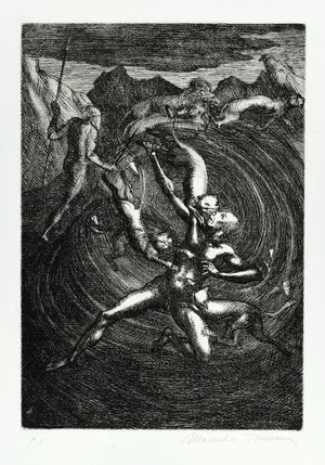 Untitled - From ''Don Chisciotte'' - Original Etching by M. Tommasi - 1970 1970