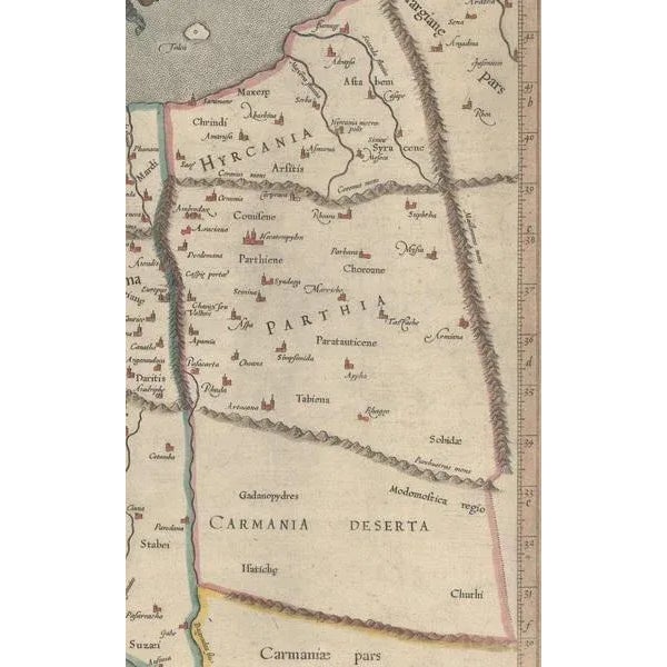 17th Century Ancient Middle Eastern Ptolemaic Map of Middle East and Iraq by Ptolemy and Mercator, 1618 For Sale - Image 5 of 7