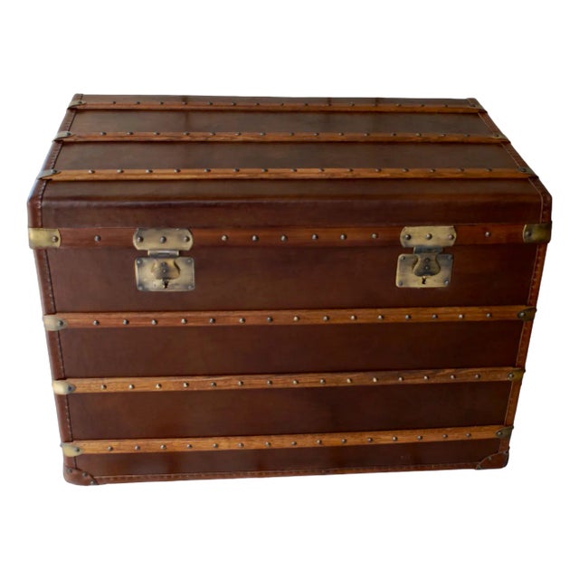 Antique Travel Trunk from Maison Armand Bega, 1878 For Sale