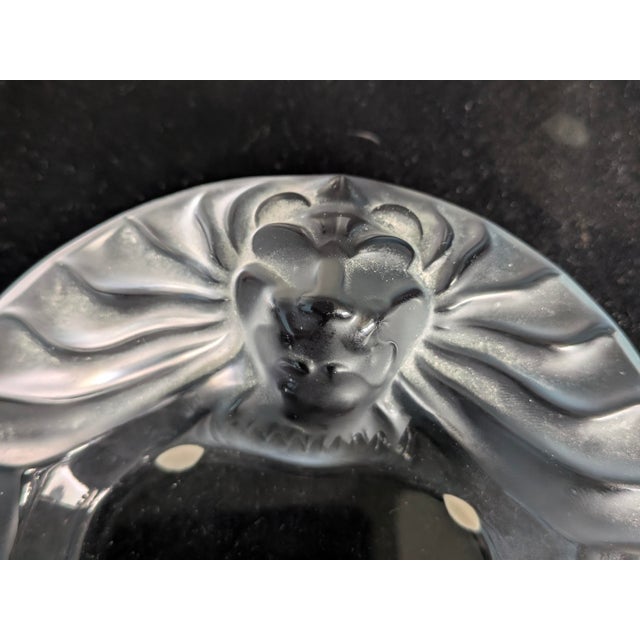 Add a touch of Parisian luxury and striking mid-century elegance to your space with this authentic Lalique France crystal...