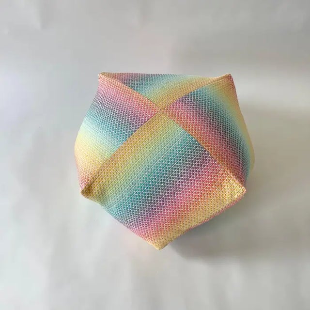 Pink Missoni Diamante Pouf Ottoman or Footstool, Italy 2018 For Sale - Image 8 of 12