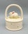 Ceramic 1980's Vintage Fitz & Floyd Ceramic Bunny Basket — Spring/ Easter Trinket Box For Sale - Image 7 of 10