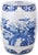 Chinoiserie Porcalain Blue and White Birds and Flowers Garden Stool For Sale - Image 4 of 4