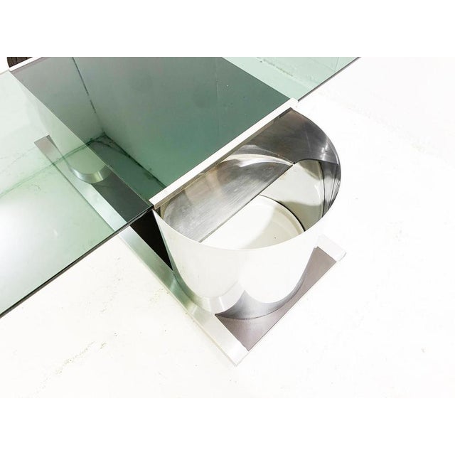 Metal Modular Coffee Table in Chrome and Smoked Glass, Italy, 1970s For Sale - Image 7 of 14