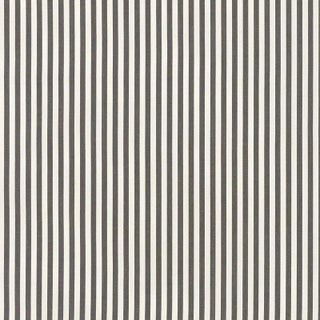 Sample - Schumacher Brigitte Stripe Fabric in Charcoal For Sale