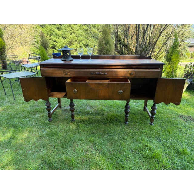 Art Deco 1920s Art Deco Jacobean Sideboard For Sale - Image 3 of 12