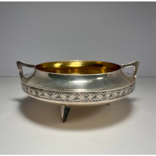 Vintage 1960s USSR Armenian 875 Silver Gilt Bowl Two Handles 168g Description: RARE VINTAGE CIRCA 1960s USSR ARMENIAN 875...