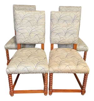 Dining Chairs by Century With Barley Twist Legs S/4