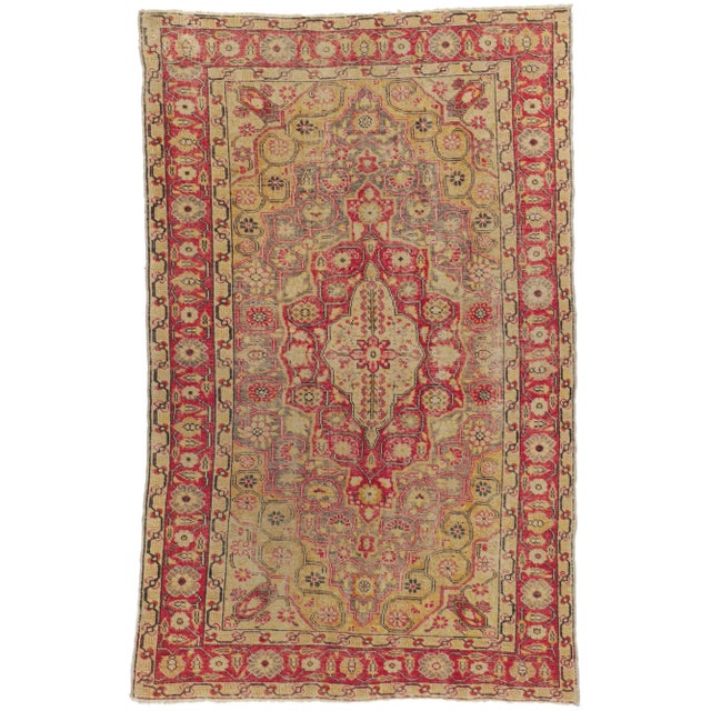 Vintage Turkish Sivas Rug, 04'05 X 06'11 For Sale - Image 10 of 10