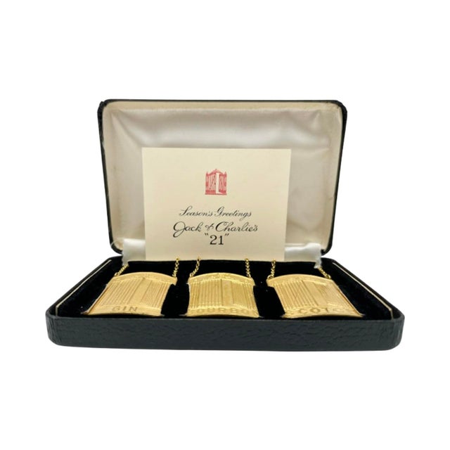 Mid 20th Century The 21 Club Jack & Charlie’s Season’s Greetings Decanter Tags - Set of 3 For Sale - Image 13 of 17