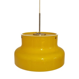 Yellow Bumling Pendant Lamp by Anders Pehrson for Ateljé Lyktan, 1970s For Sale