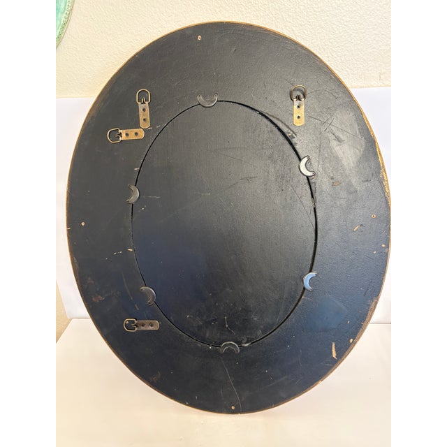 Mid-Century Modern Early to Mid-20th Century Hanging Wall Mirror For Sale - Image 3 of 4