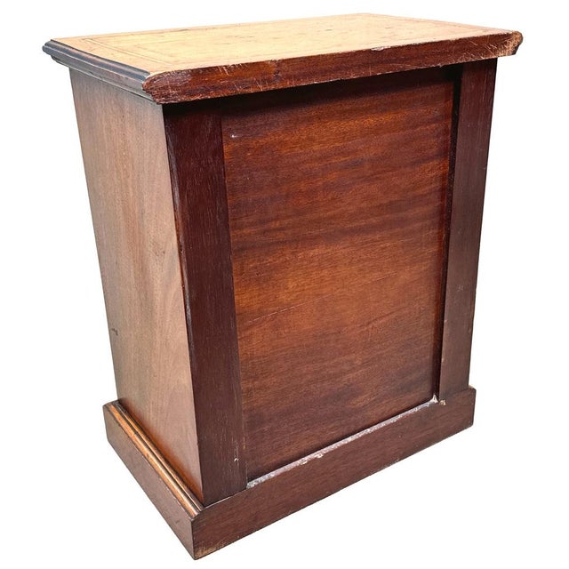 Wood Walnut Miniature Chest, 1880s For Sale - Image 7 of 8