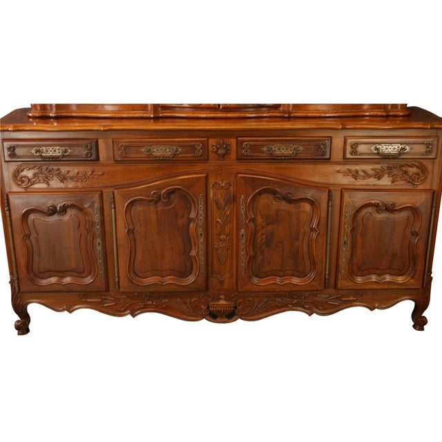 French Country Vintage French Country Walnut Sideboard For Sale - Image 3 of 8
