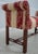 1990s Chippendale Style Cherry Damask Upholstered Window Bench For Sale - Image 5 of 12