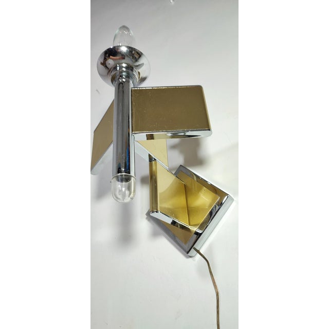 Metal Wall Lamp, Italy, 1970s For Sale - Image 4 of 10