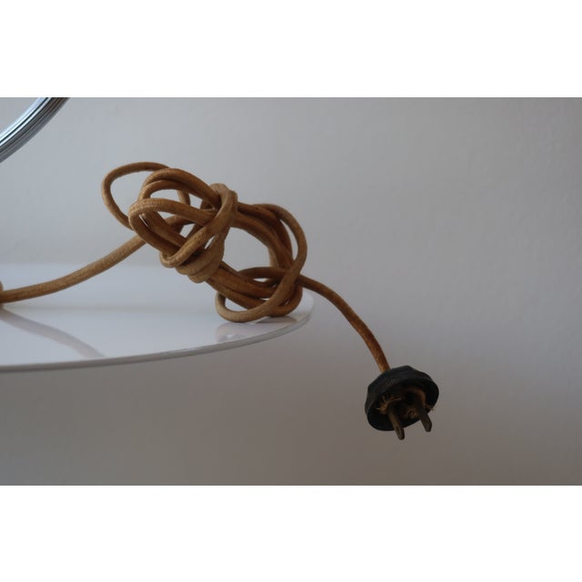 Art Deco Chrome Halo Table Lamp by Chase Brass & Copper Co., 1930s For Sale In Los Angeles - Image 6 of 6
