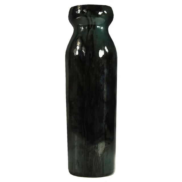 Brutalist Glazed Ceramic Vase, 1950s-1960s, in Very Good conditions. Designed 1950 to 1959