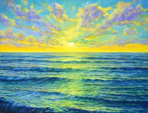 Sunset.Modern Original Painting.