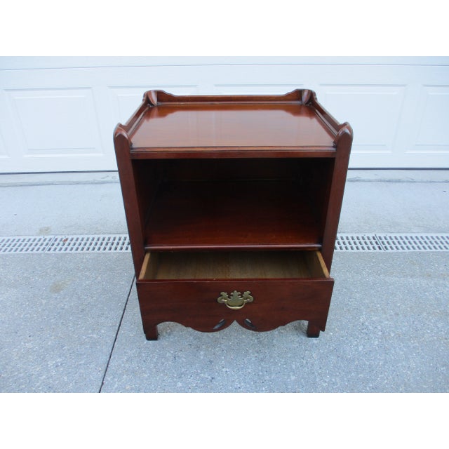 Wood Georgian Mahogany Bedside Table or Nightstand For Sale - Image 7 of 10