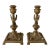 19th-Century Egyptian Revival Gilt Bronze Sphinx Candlesticks, Pair For Sale