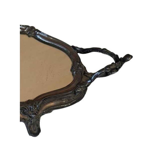 1920s Antique Centerpiece with Mirror, 1900s For Sale - Image 5 of 18