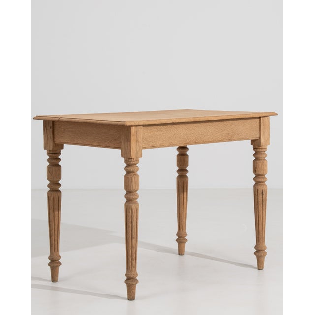 19th Century French Louis XVI Oak Side Table For Sale - Image 15 of 15