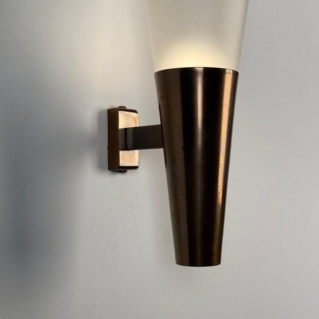 Large Model 1537 Wall Lights by Pietro Chiesa for Fontana Arte, 1940s, Set of 2 For Sale - Image 6 of 17