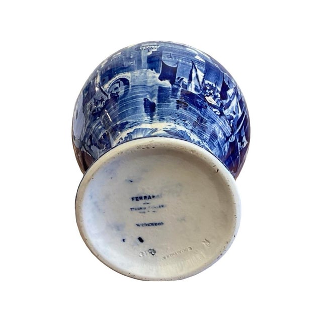 Late 19th Century Small Blue and White Wedgwood Ferrarar Lidded Jar For Sale In Austin - Image 6 of 6