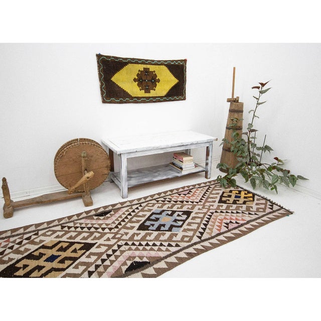 Vintage Turkish Kilim Runner For Sale In Los Angeles - Image 6 of 7