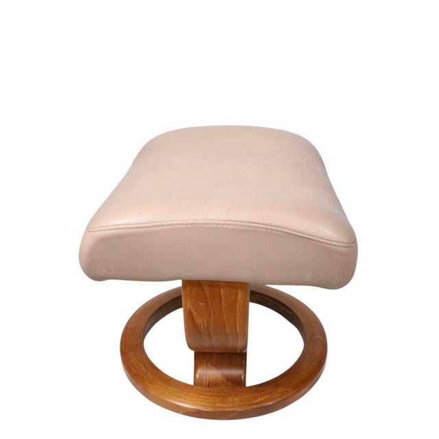Vintage Ekornes Footstool Ottoman For Sale - Image 11 of 15