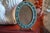 Antique Italian Floral Micro Mosaic Miniature Oval Picture Frame - Early 20th Century With Brass Rope Edging For Sale - Image 16 of 18