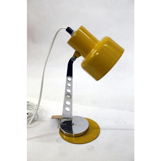 Yellow Vintage Table Lamp, 1960s For Sale - Image 8 of 8