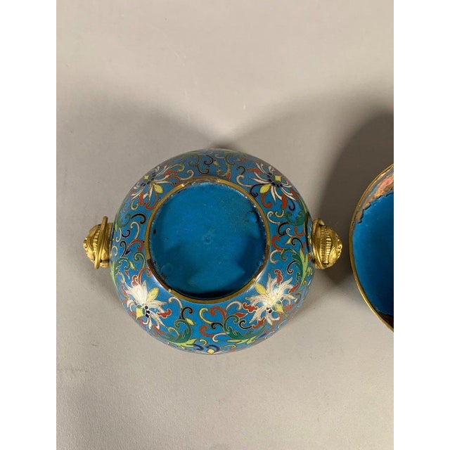 Metal Cloisonné Bronze Box, China, Jiaqing Period, 19th Century For Sale - Image 7 of 12