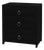 Lark 25 in. W Wood 3 Drawer Nightstand, Washed Black For Sale